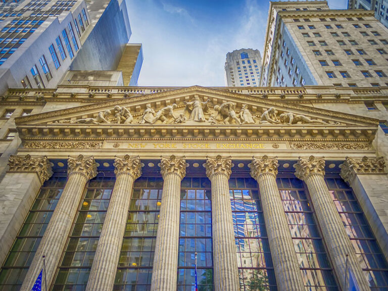 Exterior of the New York Stock Exchange building