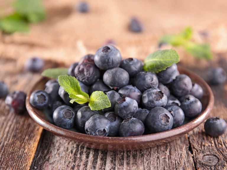 blueberries in a bowl